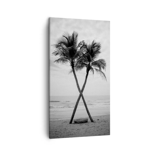 Lærredstryk - Billede på lærred - Ømt nærvær - 45x80 cm