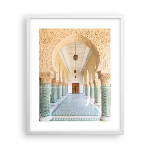 Plakat i hvid ramme - Fra fortællingerne om Scheherazade - 40x50 cm