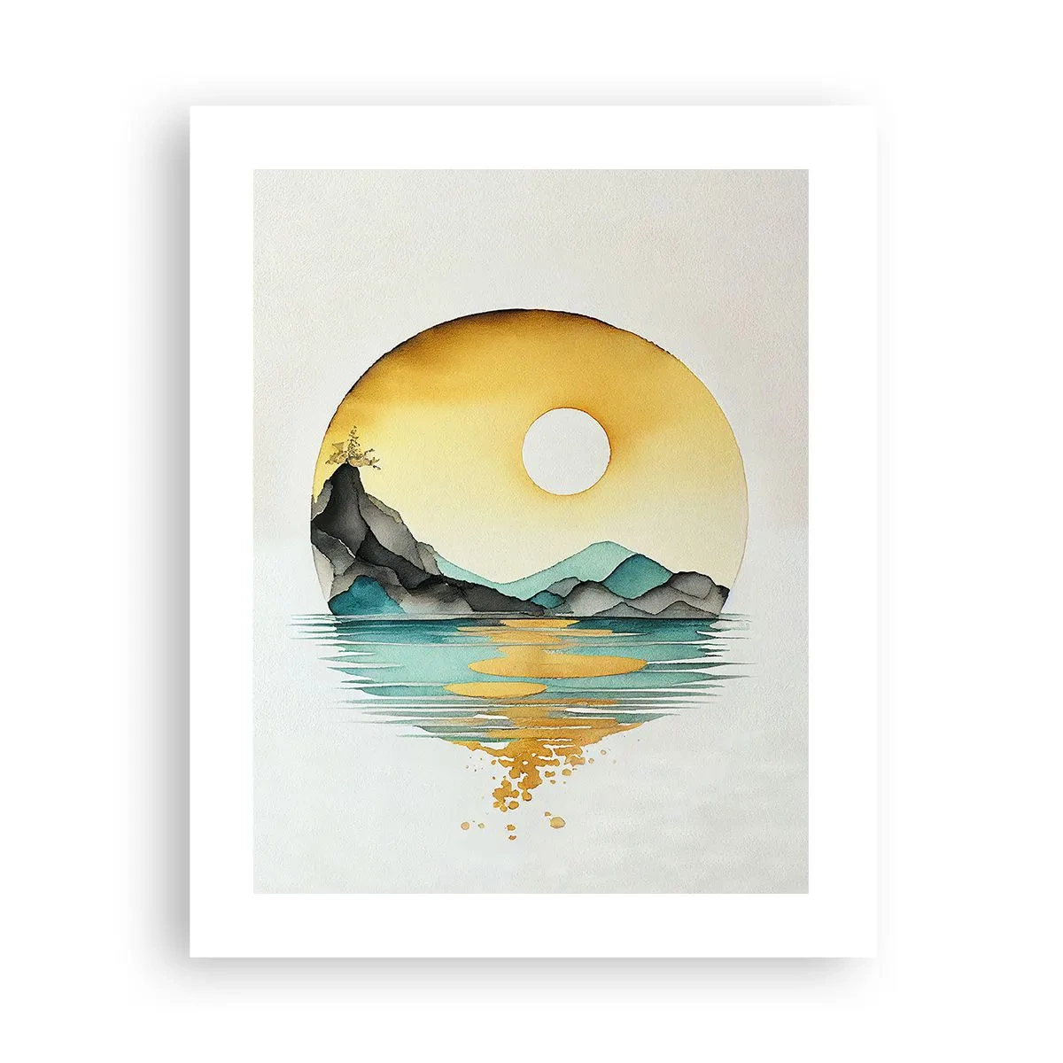 Plakat - I en cirkel af skønhed - 40x50 cm