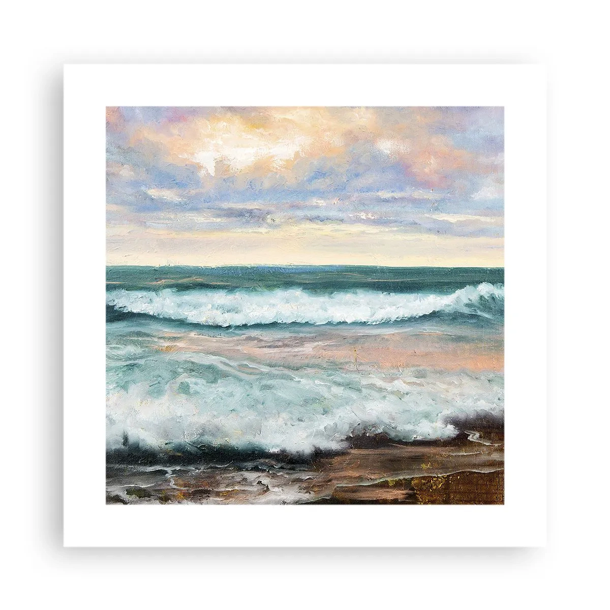 Plakat - Her vil du glatte din sjæl - 40x40 cm