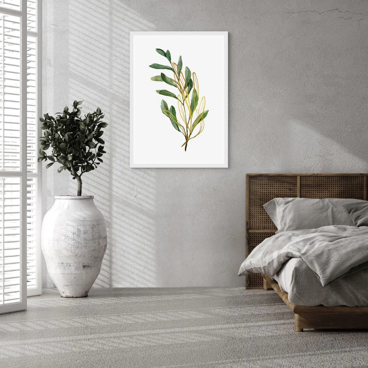 Plakat i hvid ramme - Alt, hvad der er godt - 70x100 cm