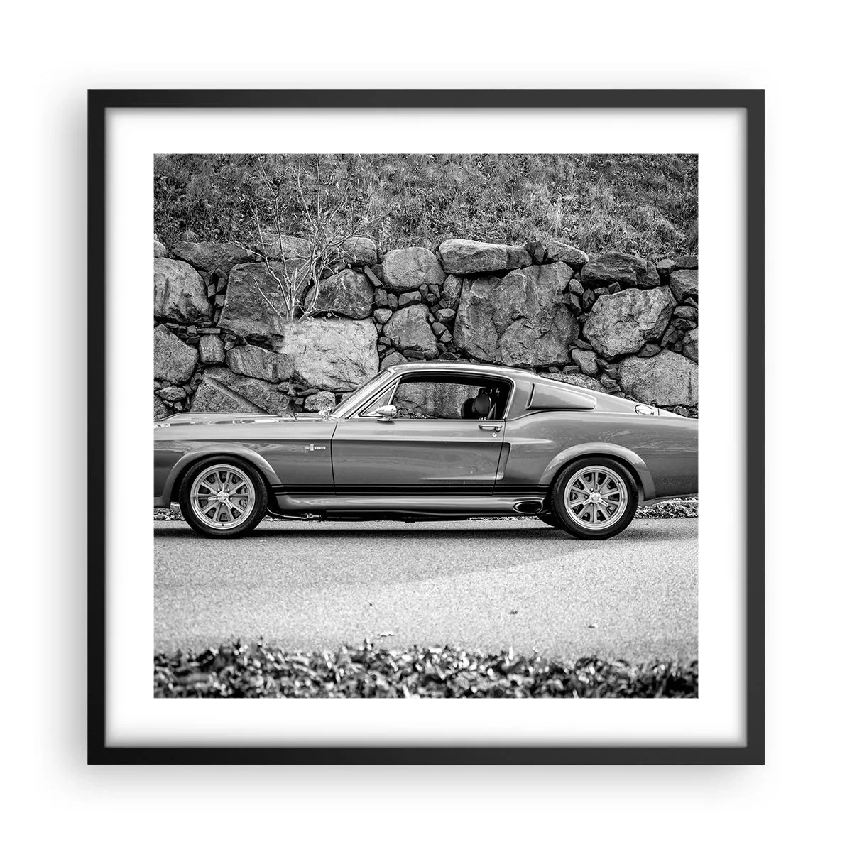 Plakat i sort ramme - En legende fra 1960'erne. - 50x50 cm