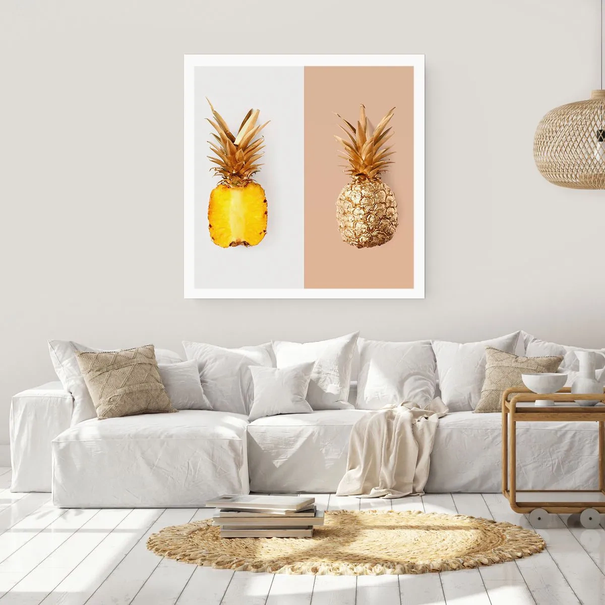 Plakat - Ananas til os - 40x40 cm