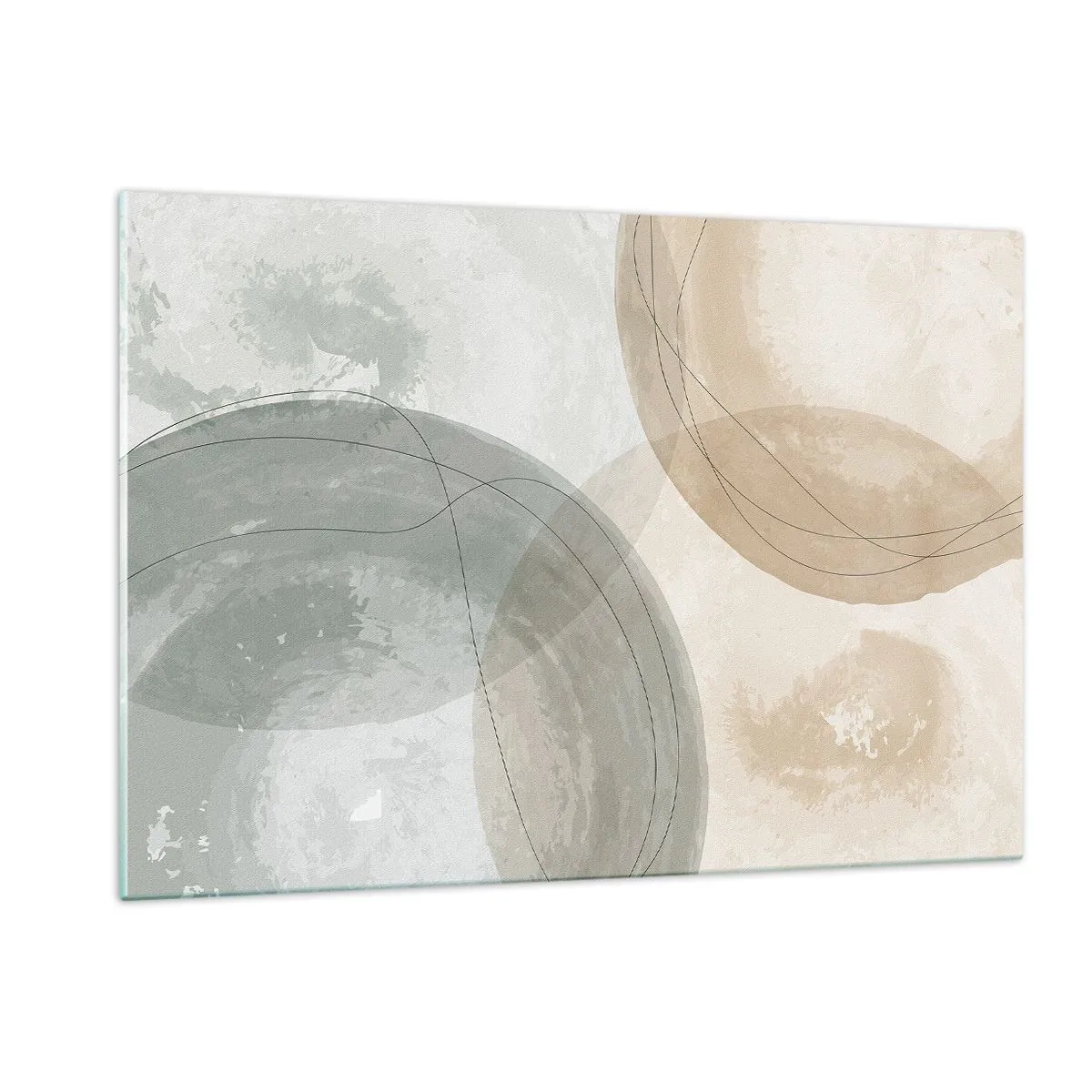 Billede på glas - Gennemtrængning af verdener - 120x80 cm