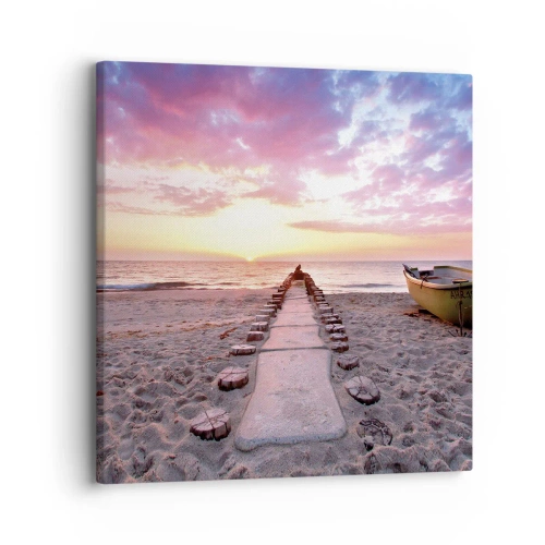 Lærredstryk - Billede på lærred - Et øjeblik med en dybtgående oplevelse - 30x30 cm