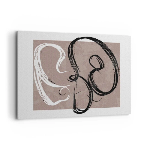 Lærredstryk - Billede på lærred - Komposition - en søgen efter fuldstændighed - 100x70 cm