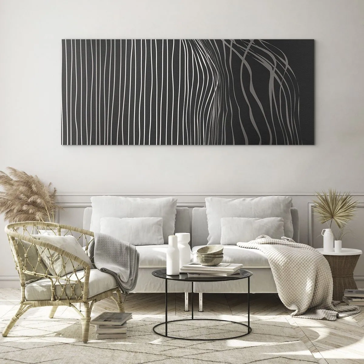 Billede på glas - Rytme og accent - 120x50 cm