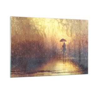 Billede på glas - Jeg føler, at der er nogen, der kigger på mig - 120x80 cm