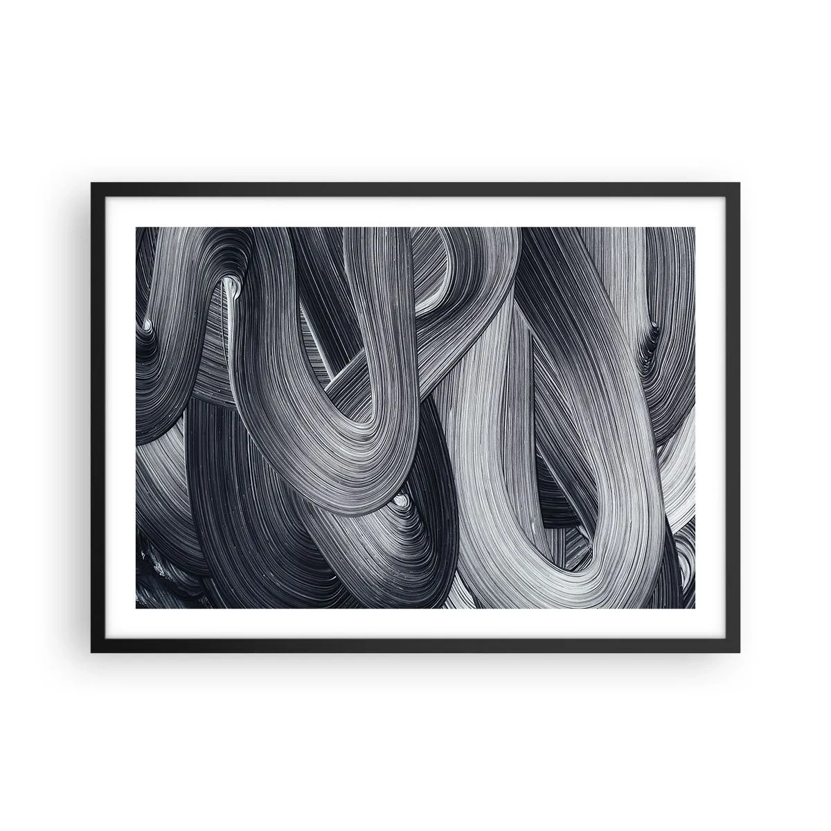Plakat i sort ramme - Virkelighedens flygtighed - 70x50 cm