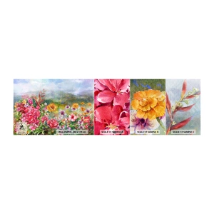 Prøve Fototapet Selvklæbende Deluxe Sticker - En have, der er gået amok - Blomster, Have, Natur - 100x30 cm