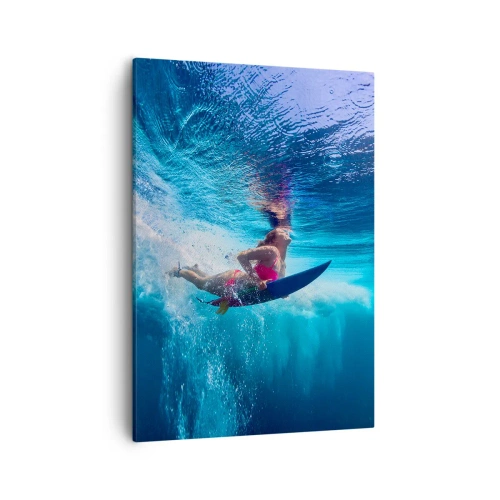 Lærredstryk - Billede på lærred - Dybden af glæde - 50x70 cm