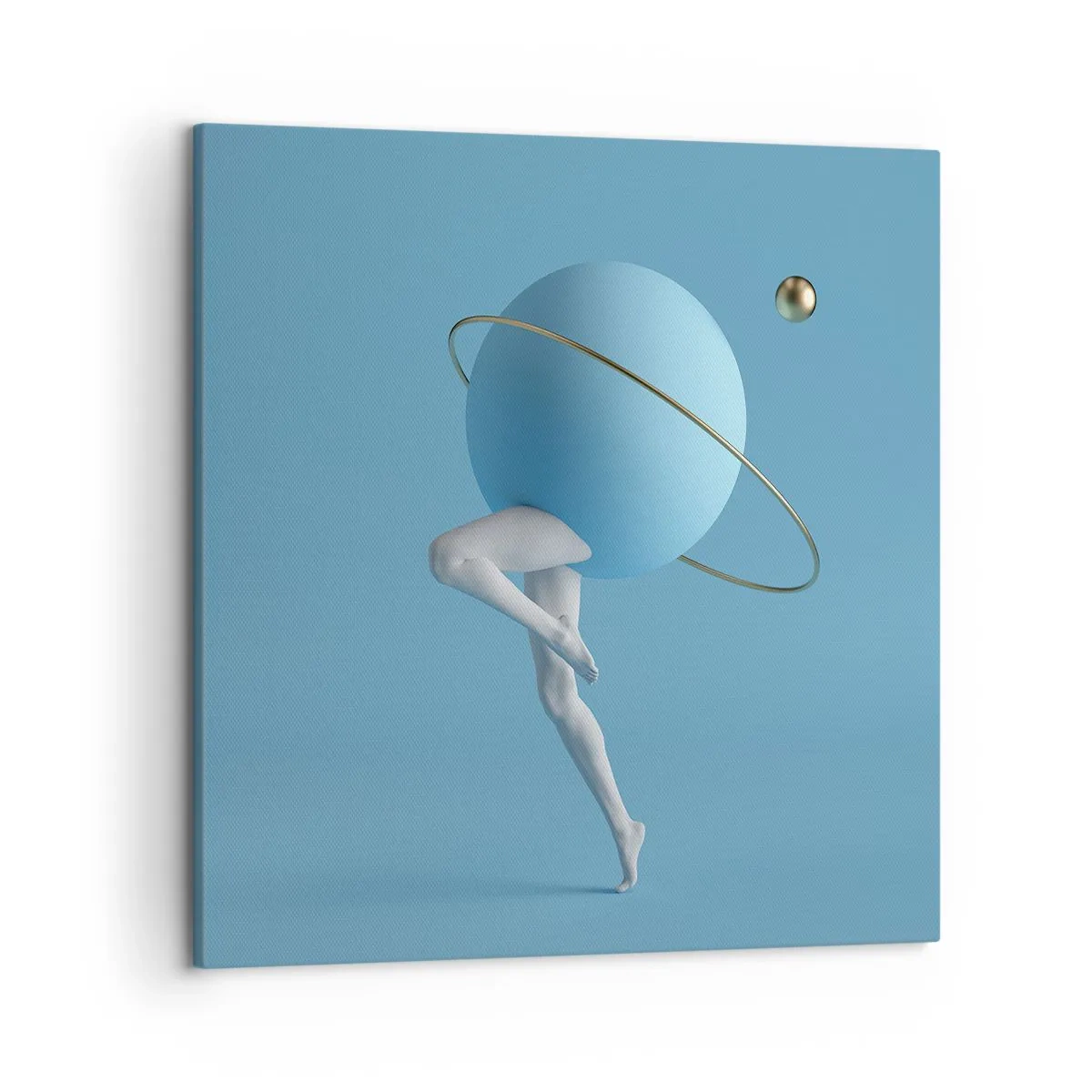 Lærredstryk - Billede på lærred - Og planeterne går amok - 50x50 cm