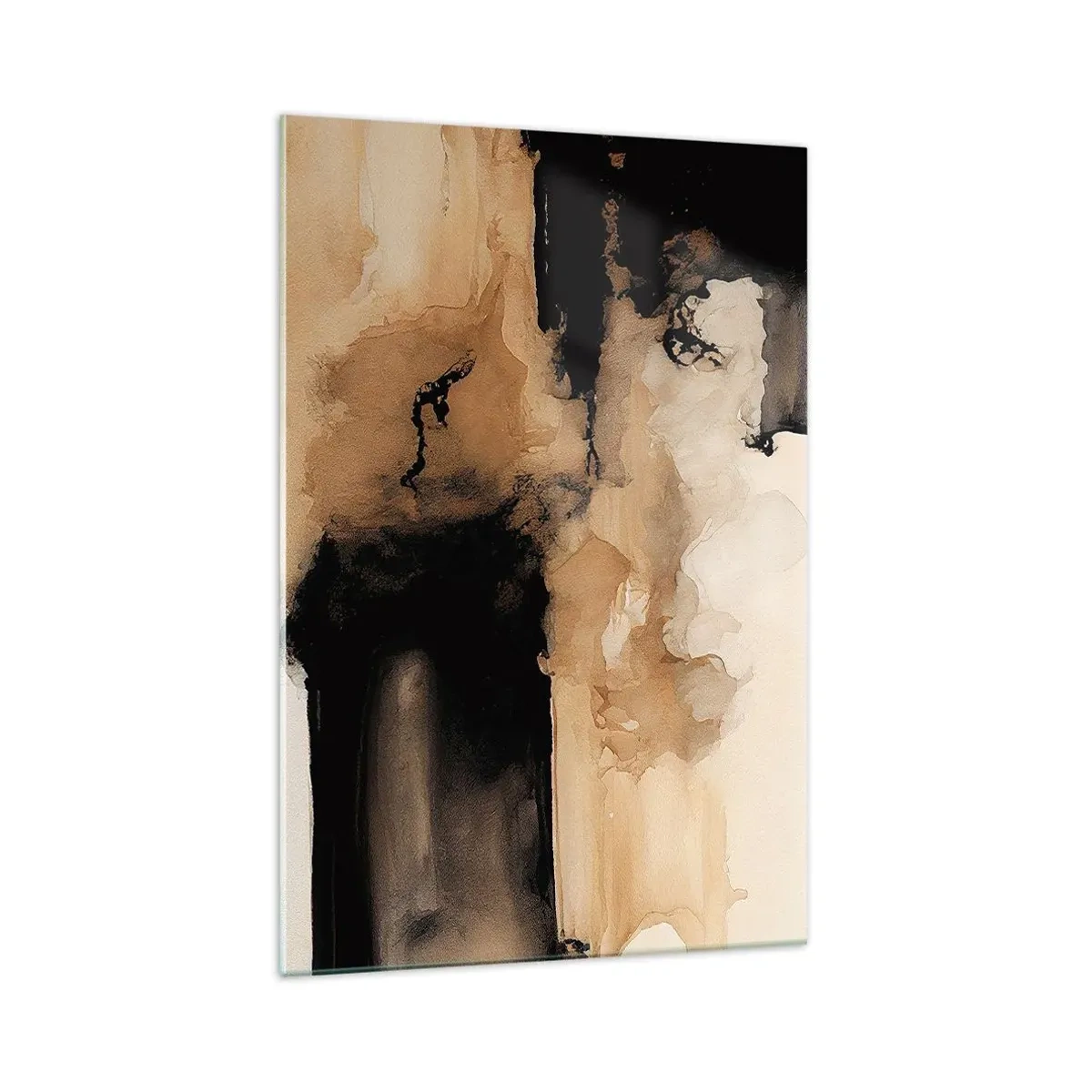 Billede på glas - En spændende abstraktion - 70x100 cm