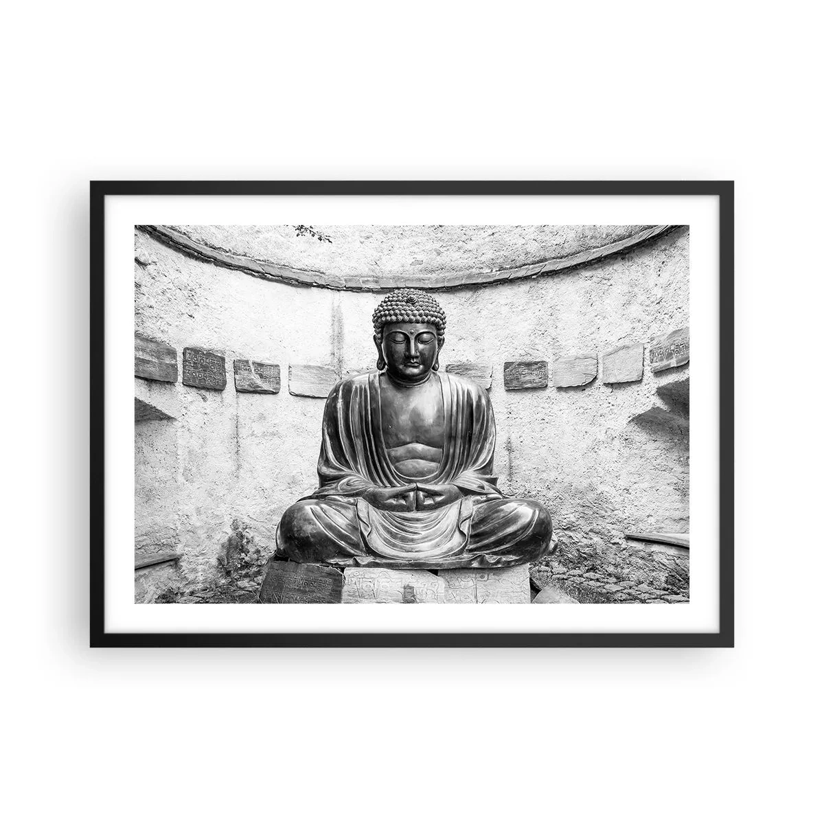 Plakat i sort ramme - Ved fredens kilde - 70x50 cm
