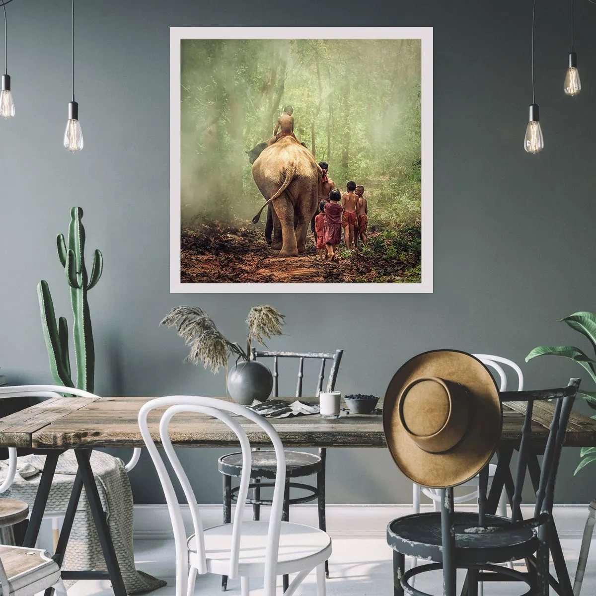 Plakat - Den nye Junglebog - 60x60 cm