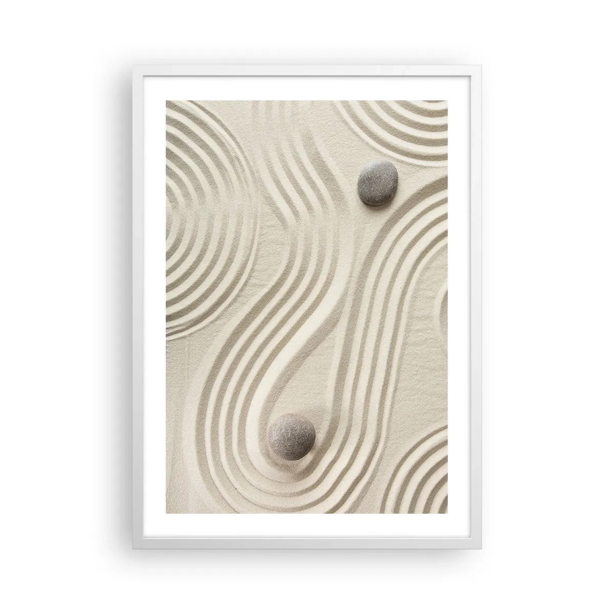 Plakat i hvid ramme - Et strejf af varme - 50x70 cm