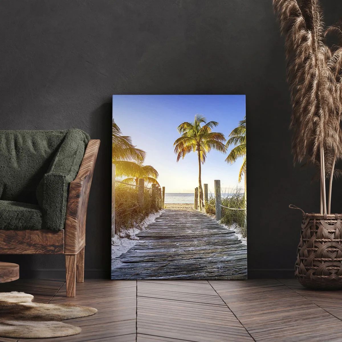 Lærredstryk - Billede på lærred - Direkte til paradis - 50x70 cm