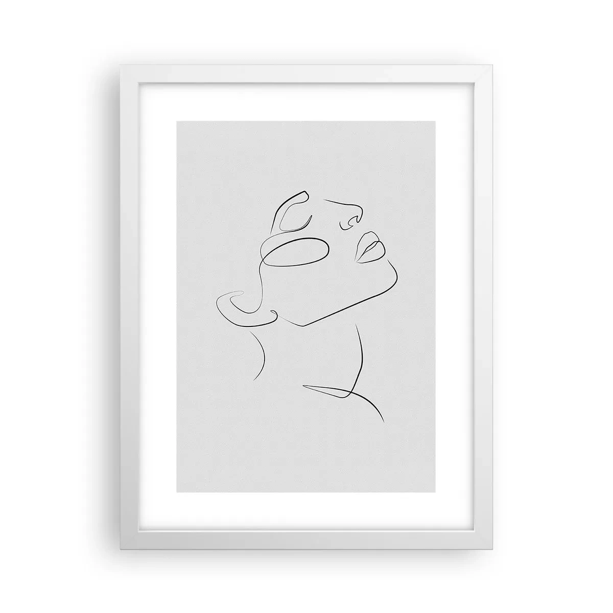 Plakat i hvid ramme - En drømmes slyngninger - 30x40 cm
