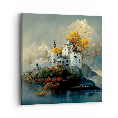 Lærredstryk - Billede på lærred - Begyndelsen på en romantisk historie - 30x30 cm