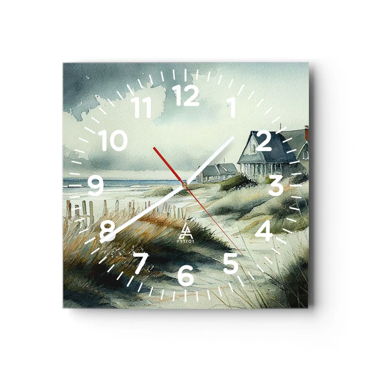 Vægur, Uret - Væk fra trængsel og travlhed - 40x40 cm