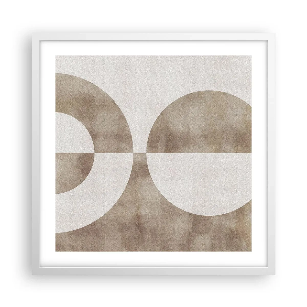 Plakat i hvid ramme - Ligheder og forskelle - 50x50 cm