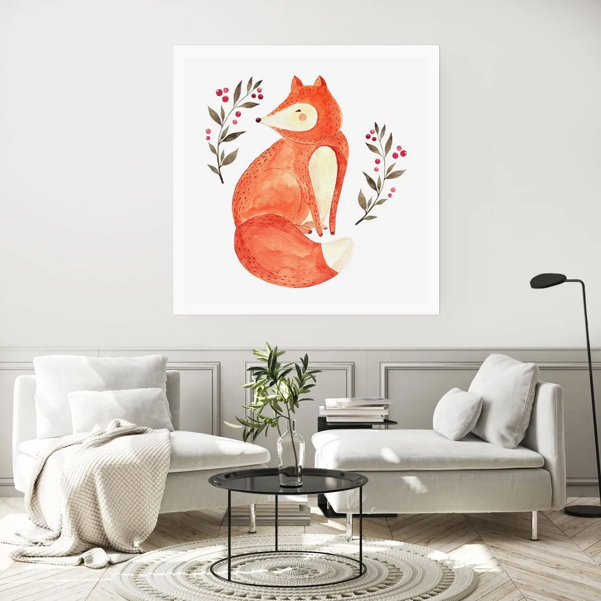 Plakat - Lille rødhåret - 50x50 cm