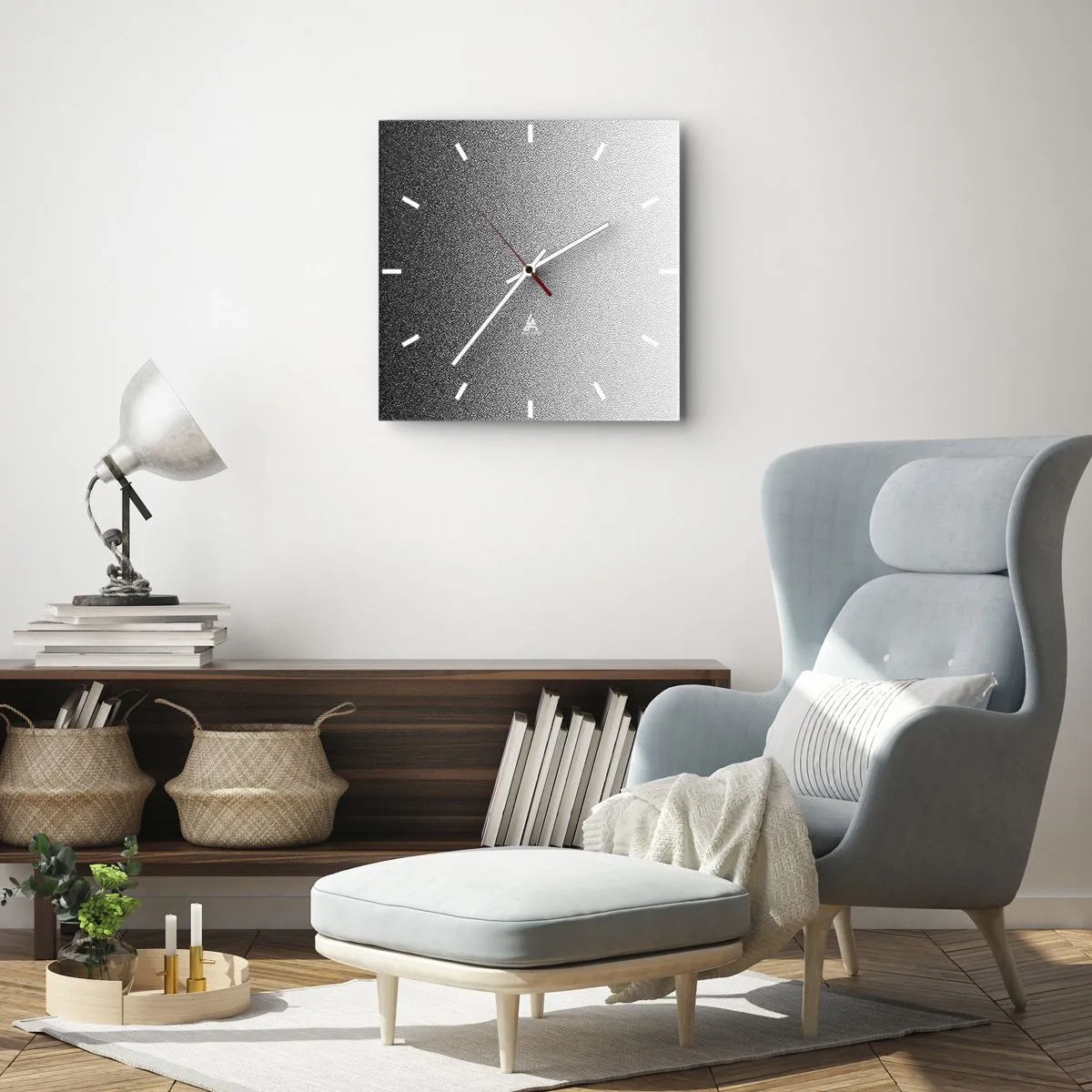 Vægur, Uret - På vej mod lyset - 40x40 cm