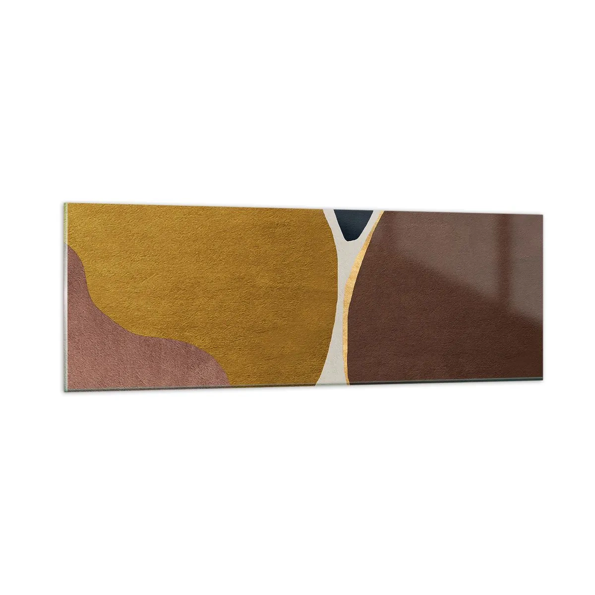 Billede på glas - Abstraktion - et sted i rummet - 90x30 cm