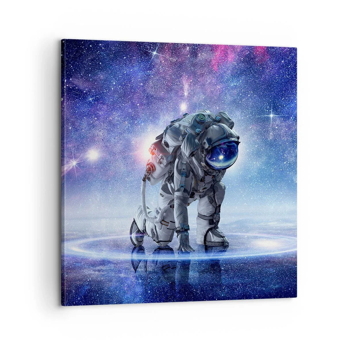 Lærredstryk - Billede på lærred - Den stjerneklare himmel over mig - 60x60 cm