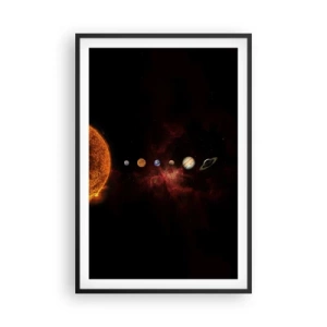 Plakat i sort ramme - Vores nabolag - 61x91 cm