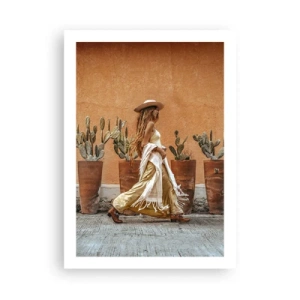 Plakat - I en hippieagtig stil - 50x70 cm