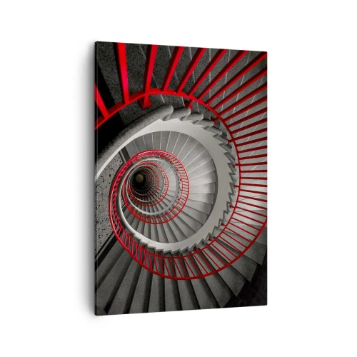 Lærredstryk - Billede på lærred - Arkitektoniske lege - 50x70 cm