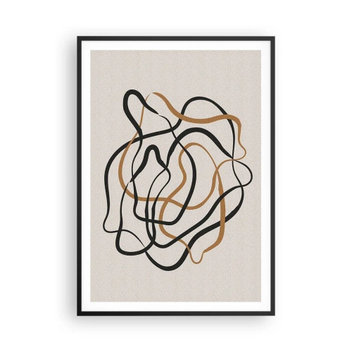 Plakat i sort ramme - Alt er gået galt - 70x100 cm