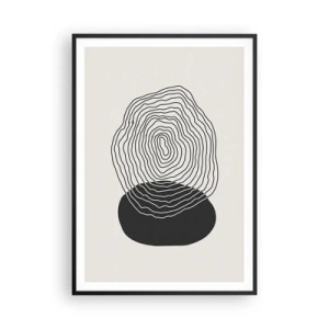 Plakat i sort ramme - Varighed og vibration - 70x100 cm
