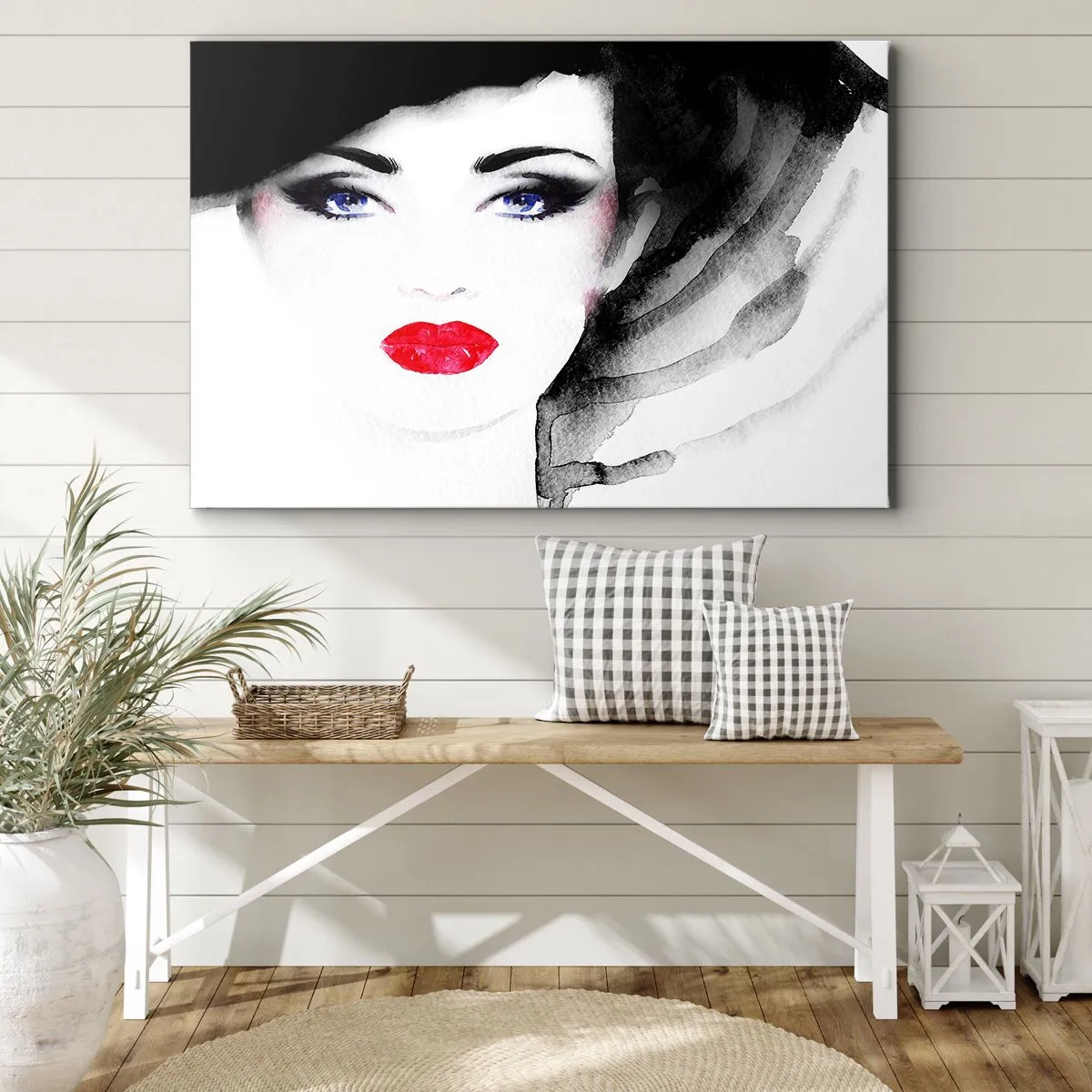 Lærredstryk - Billede på lærred - Afviser og tilkalder - 120x80 cm