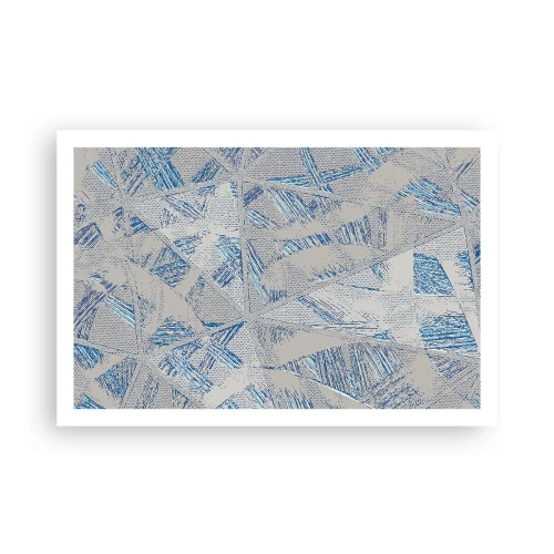 Plakat - I en gråblå labyrint - 91x61 cm