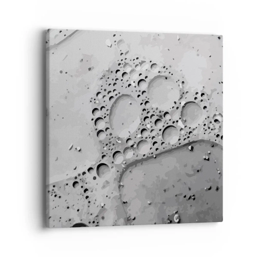 Lærredstryk - Billede på lærred - Opskummet spor - 40x40 cm