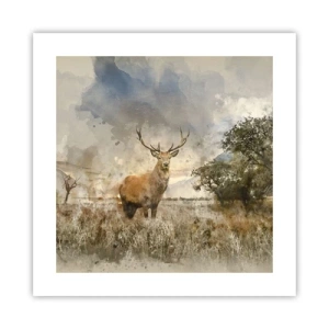 Plakat - Værdighed - styrke - værdighed - 40x40 cm