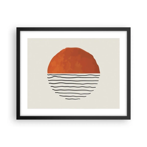 Plakat i sort ramme - I en japansk atmosfære - 50x40 cm