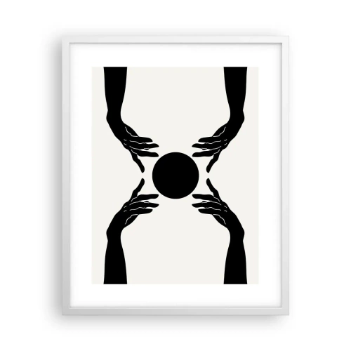 Plakat i hvid ramme - Et hemmeligt tegn - 40x50 cm