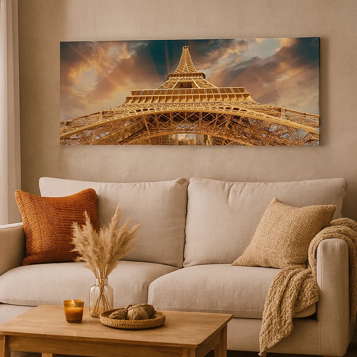 Lærredstryk - Billede på lærred - Hvordan menneskeheden nåede himlen - 30x30 cm