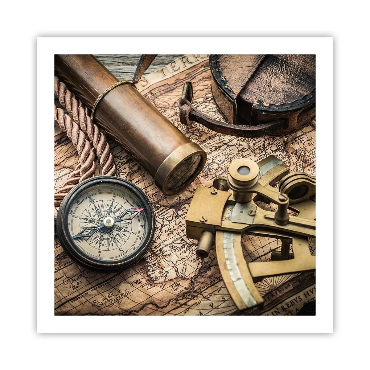 Plakat - Fastlægge kursen - 60x60 cm