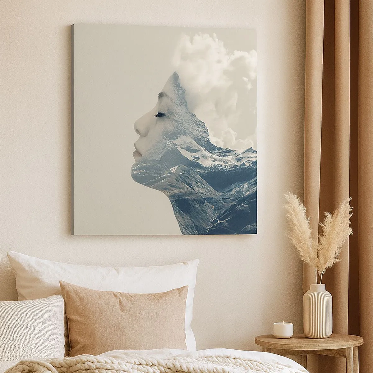 Lærredstryk - Billede på lærred - Skønheden ved elementerne - 30x30 cm