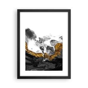 Plakat i sort ramme - Organisk sammensætning - 30x40 cm