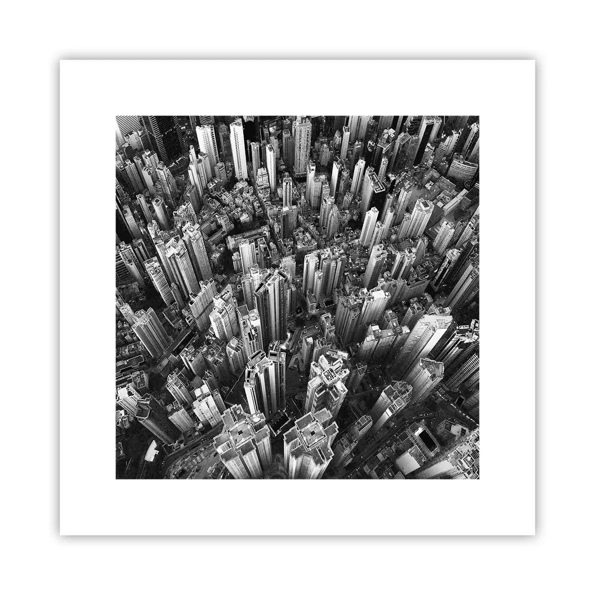 Plakat - Stadig højere og højere - 30x30 cm