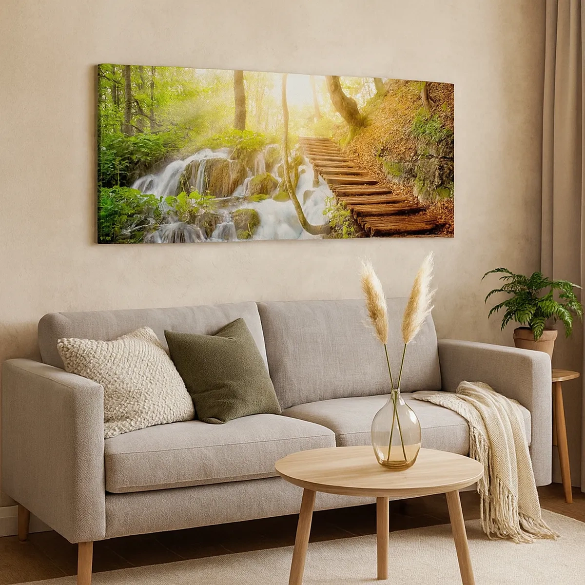 Lærredstryk - Billede på lærred - Den ønskede kølighed - 30x30 cm