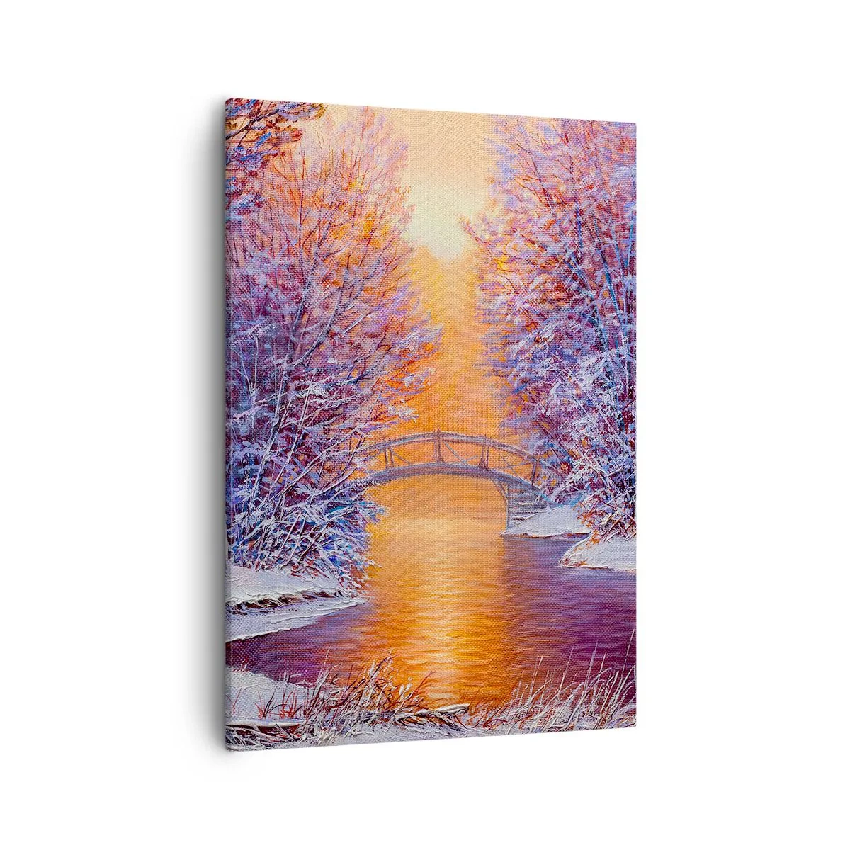 Lærredstryk - Billede på lærred - Lad os mødes her - 50x70 cm