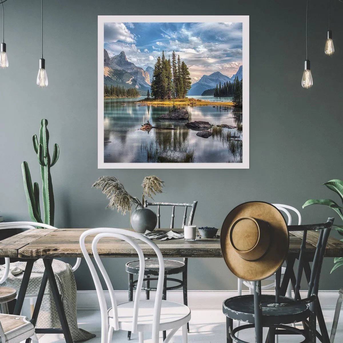 Plakat - Over store og klare vande… - 60x60 cm