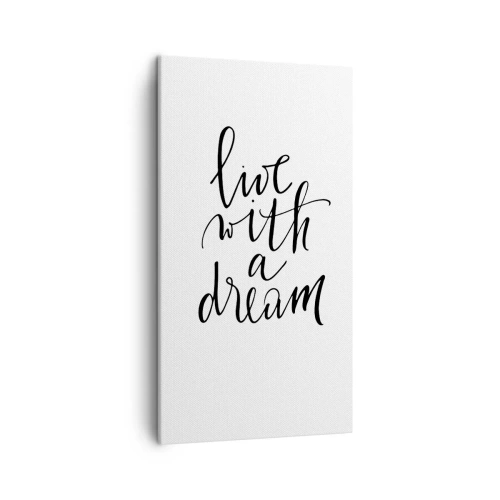 Lærredstryk - Billede på lærred - Of course - 45x80 cm