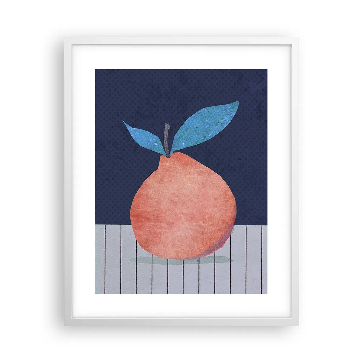 Plakat i hvid ramme - Konveksitet og plan - 40x50 cm